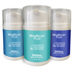MaxRelief Plus Advanced Recovery CBD Cream Wholesale | 1.75oz. 400mg - 2000mg CBD